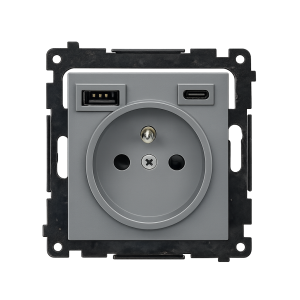 Simon 55 TGZ1ZUSB2CA.01/116 Gniazdo wtyczkowe z zi