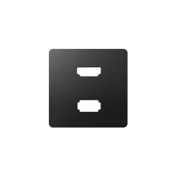 Pokrywa do gniazda USB + HDMI (V1.4), żeńskiego grafit