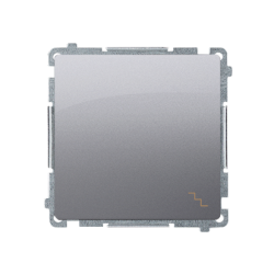 Łącznik schodowy (moduł) 10AX 250V, szybkozłącza, inox, metalizowany