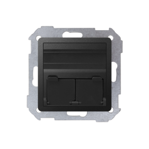 Simon 82 82579-38 Pokrywa 2x gniazdo RJ45, skośna