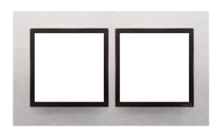 Ramka 2- krotna metalowa inox yang