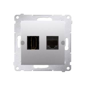 Simon 54 DGHRJ45.01/43 Gniazdo HDMI + RJ45 kat.6.