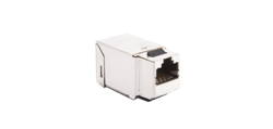 Wkład gniazda komputerowego RJ45 kat.6, ekranowany (FTP) stal nierdzewna