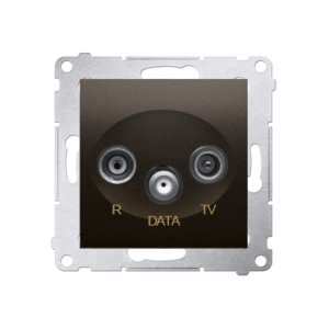 Simon 54 DAD.01/46 Gniazdo R-TV-DATA (moduł); brąz
