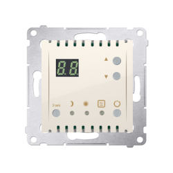 Regulator temperatury z wyświetlaczem (czujnik wewnętrzny) kremowy