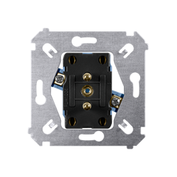 Gniazdo wtyczkowe podwójne z uziemieniem (mechanizm) 16A 250V, zaciski śrubowe,
