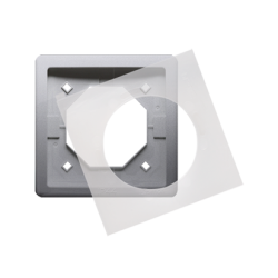 Ramka 1- krotna IP44 inox, metalizowany