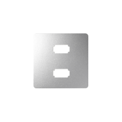 Pokrywa do gniazda 2 x USB (2.0) typ A, żeńskiego aluminium