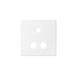 Pokrywa do gniazda Mini jack + 2 RCA biały