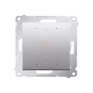 Simon 54 DZPCG.02/43 Sterownik grupowy roletowy srebrny mat, metalizowany