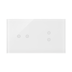 Panel dotykowy 2 moduły 2 pola dotykowe poziome, 2 pola dotykowe pionowe, biała perła