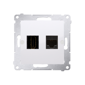 Simon 54 DGHRJ45.01/11 Gniazdo HDMI + RJ45 kat.6.