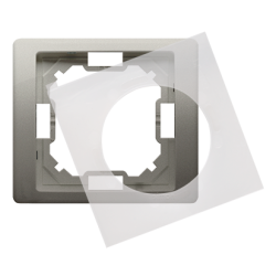 Ramka 1- krotna IP44 satynowy, metalizowany