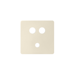Pokrywa do gniazda Mini jack + 2 RCA kremowy