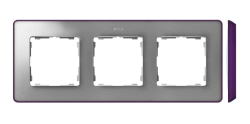 Ramka 3- krotna aluminium zimne fioletowy