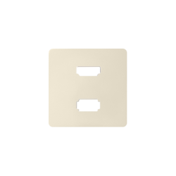 Pokrywa do gniazda USB + HDMI (V1.4), żeńskiego kremowy