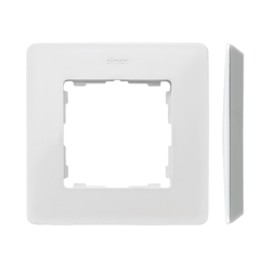 Ramka 1- krotna aluminium biały