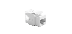 Wkład gniazda komputerowego RJ45 kat.5e, nieekranowany (UTP) biały