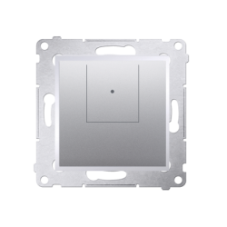 Ściemniacz dwuprzyciskowy srebrny mat, metalizowany