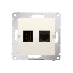 Simon 54 DGHRJ45.01/41 Gniazdo HDMI + RJ45 kat.6.