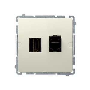 Simon Basic BMGHRJ45.01/12 Gniazdo HDMI + RJ45 kat
