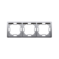 Ramka 3- krotna inox, metalizowany