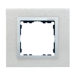 Ramka 1- krotna metalowa inox mat / aluminium