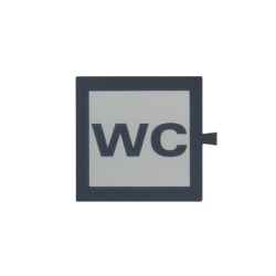 Filtr do klawisza świecącego tło białe - piktogram WC