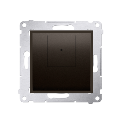 Ściemniacz dwuprzyciskowy brąz mat, metalizowany