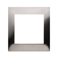 Ramka 1- krotna metalowa inox, metal