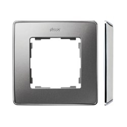 Ramka 1- krotna aluminium zimne chrom