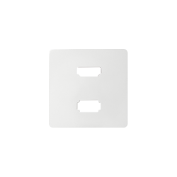 Pokrywa do gniazda USB + HDMI (V1.4), żeńskiego biały
