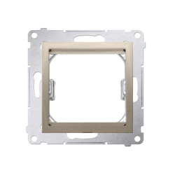 Adapter przejściówka na osprzęt standardu 45×45 mm złoty mat, metalizowany