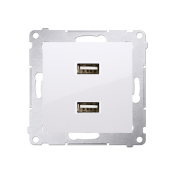 Ładowarka USB ładowarka USB podwójna biały