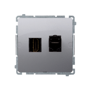 Simon Basic BMGHRJ45.01/21 Gniazdo HDMI + RJ45 kat