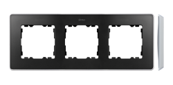Ramka 3- krotna aluminium grafit