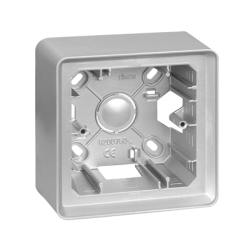 Puszka natynkowa 1-krotna aluminium