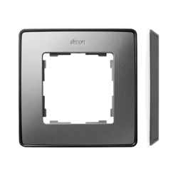 Ramka 1- krotna aluminium zimne grafit